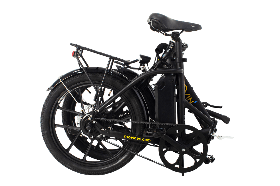 small folding ebike folded view 