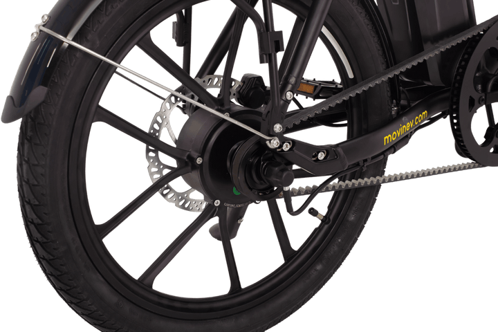 small folding ebike motor view 