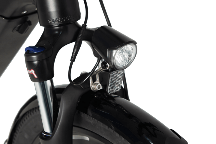 movin tempo commuter leisure ebike light closeup